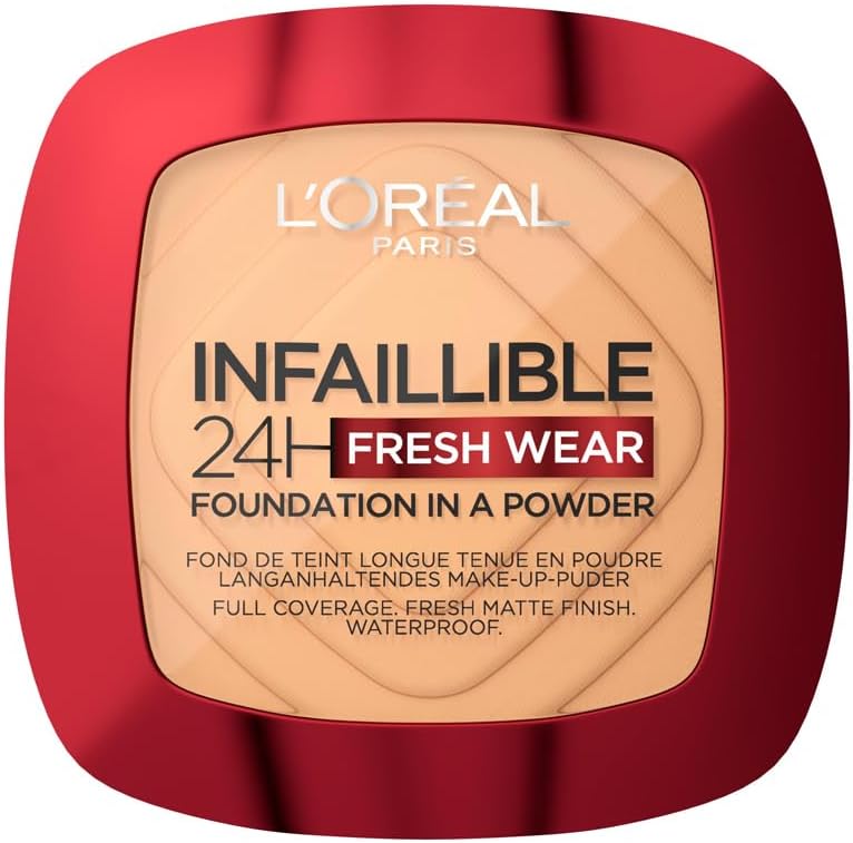 L'Oréal Paris Fond de Teint Poudre Longue Tenue - Waterproof - Infaillible 24H Fresh Wear 9 g