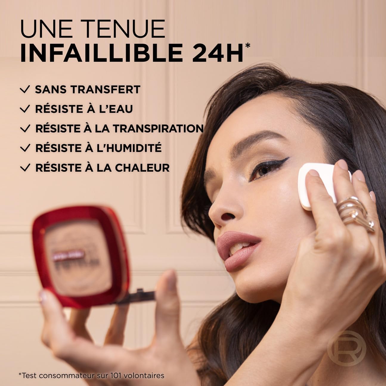 L'Oréal Paris Fond de Teint Poudre Longue Tenue - Waterproof - Infaillible 24H Fresh Wear 9 g